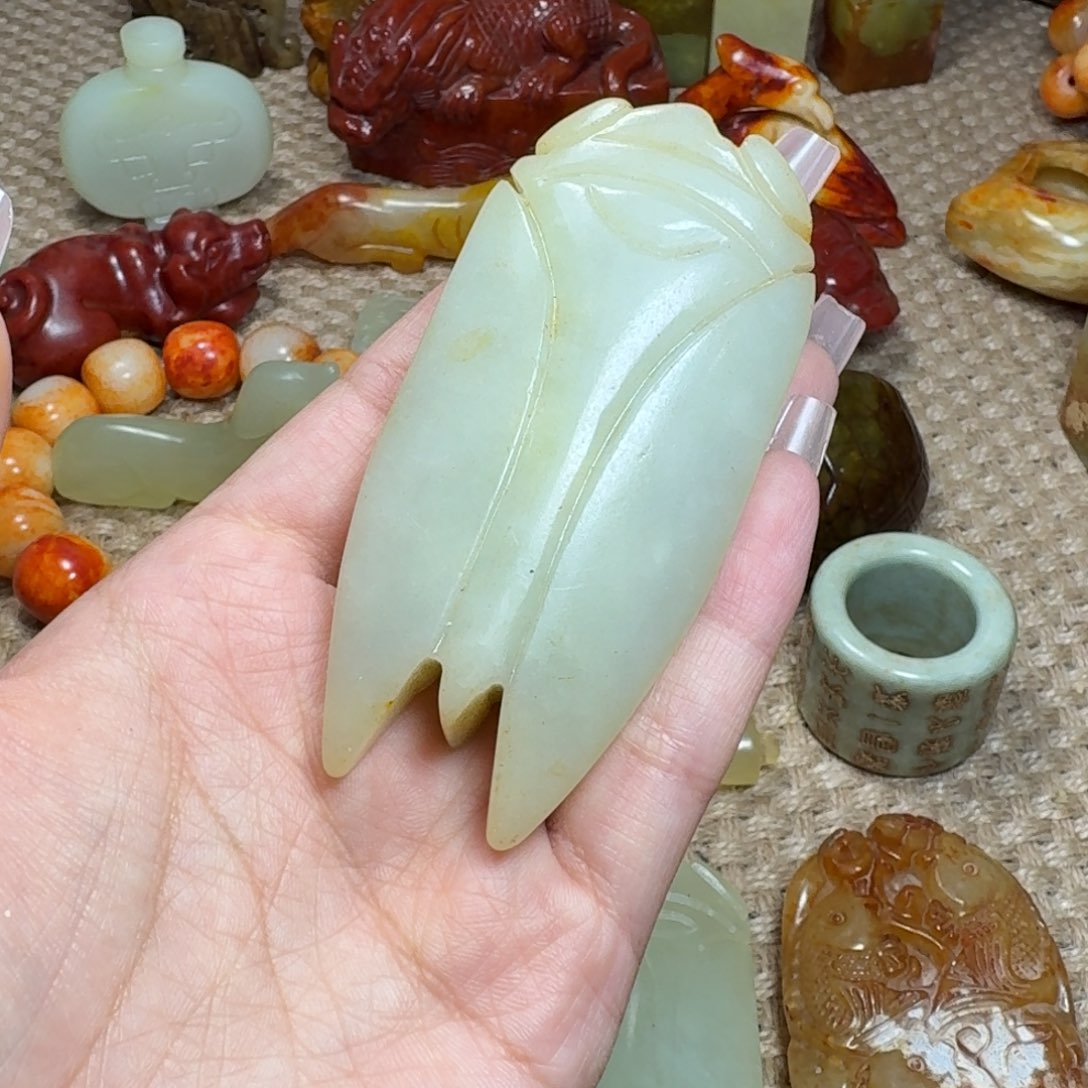 白玉菩提吊坠挂件