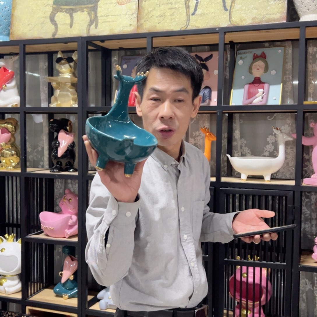 陶红陶红陶红陶红陶绿色收纳鹿