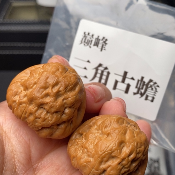 文玩核桃把件35古蟾