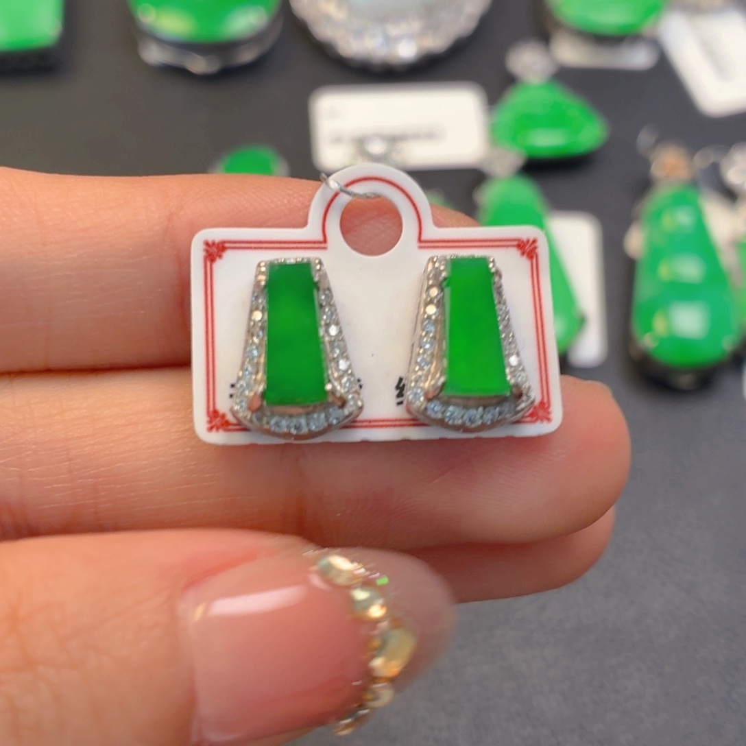 翡翠银S925镶嵌颈饰