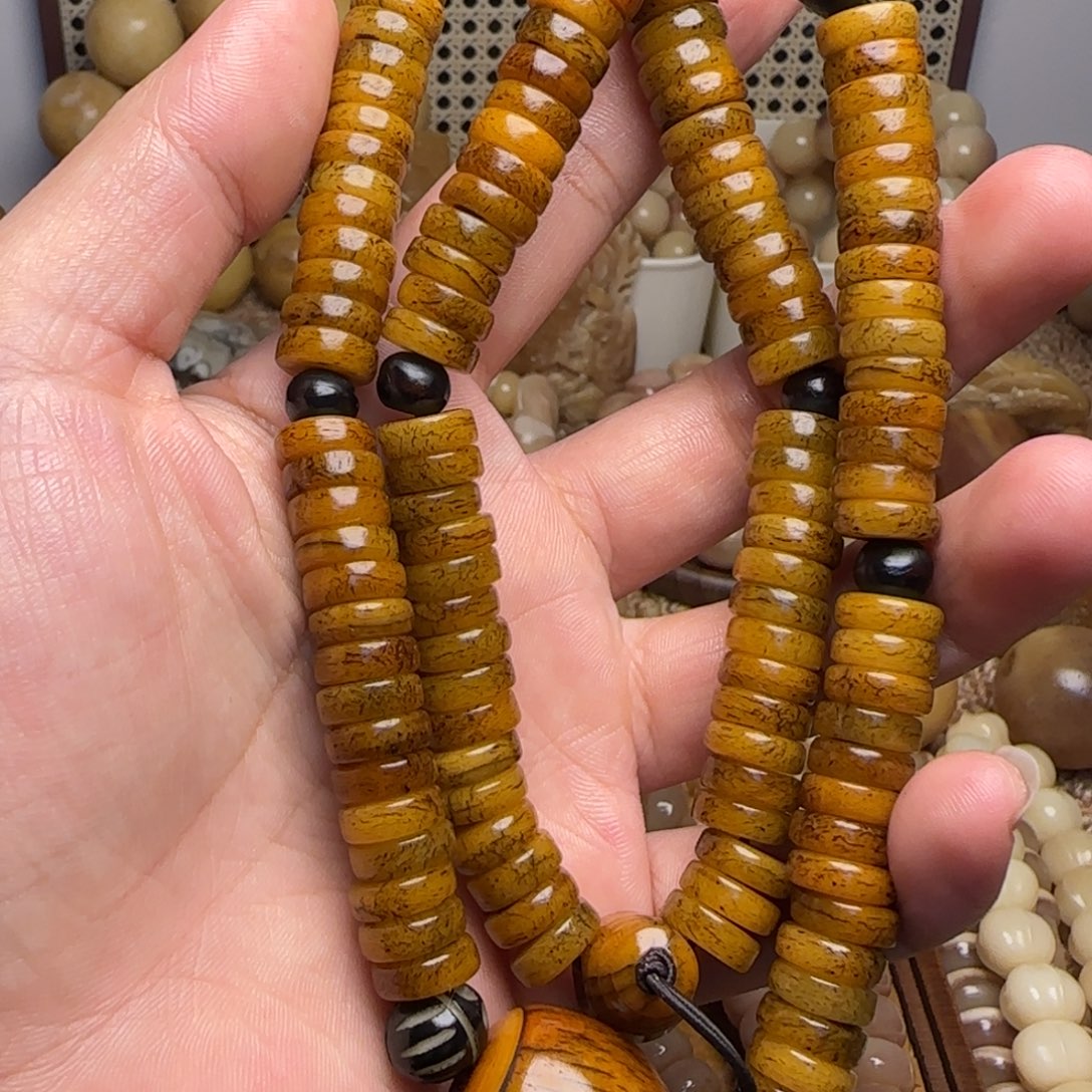 枣木驼骨手工老料算盘