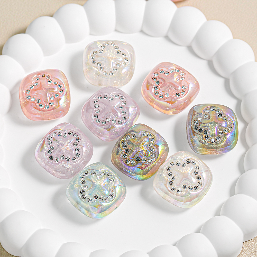 【饰界】FC51+锆石水晶 鎏金岁月1.5直孔点钻成品 