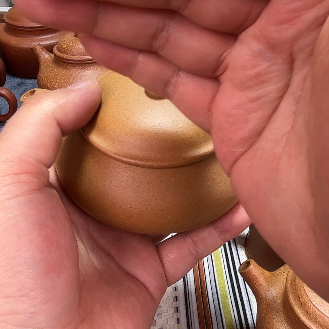 紫砂茶壶带****速220毫升黄金段明炉孤品