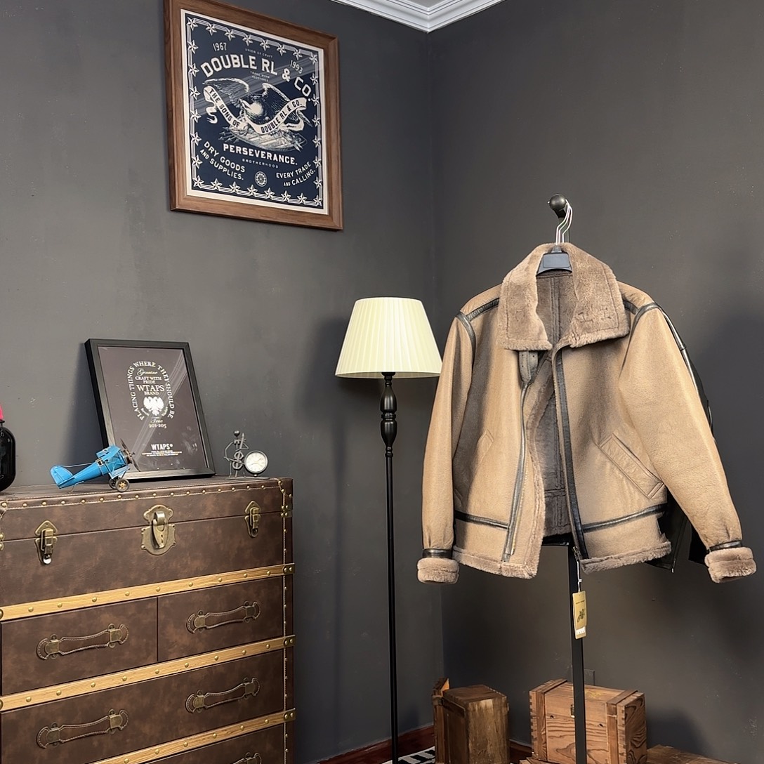 禾***i皮毛一体外套卡其M