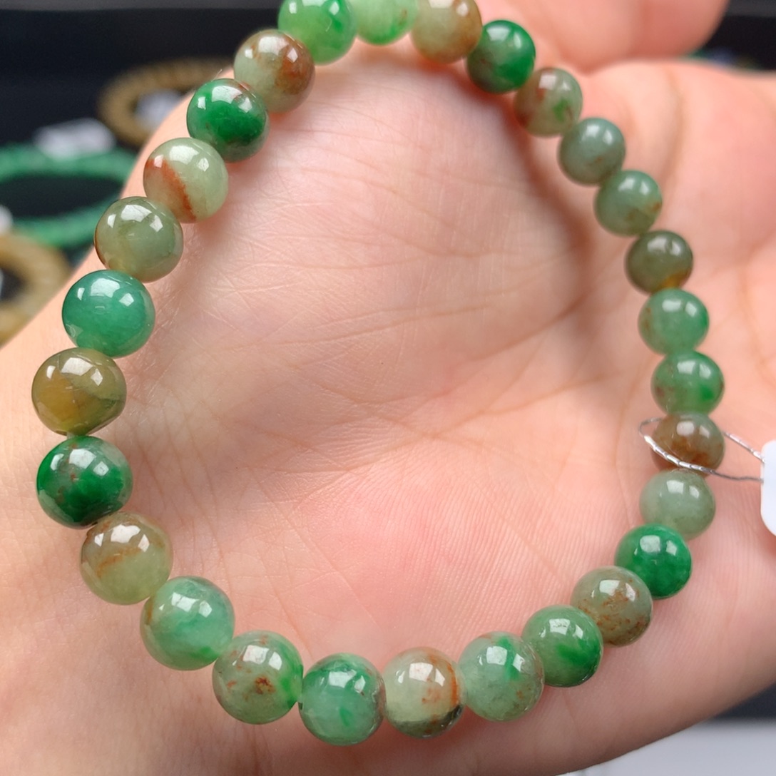 翡翠手链未镶嵌卡