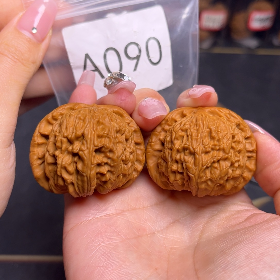 吊坠文玩核桃白狮子45