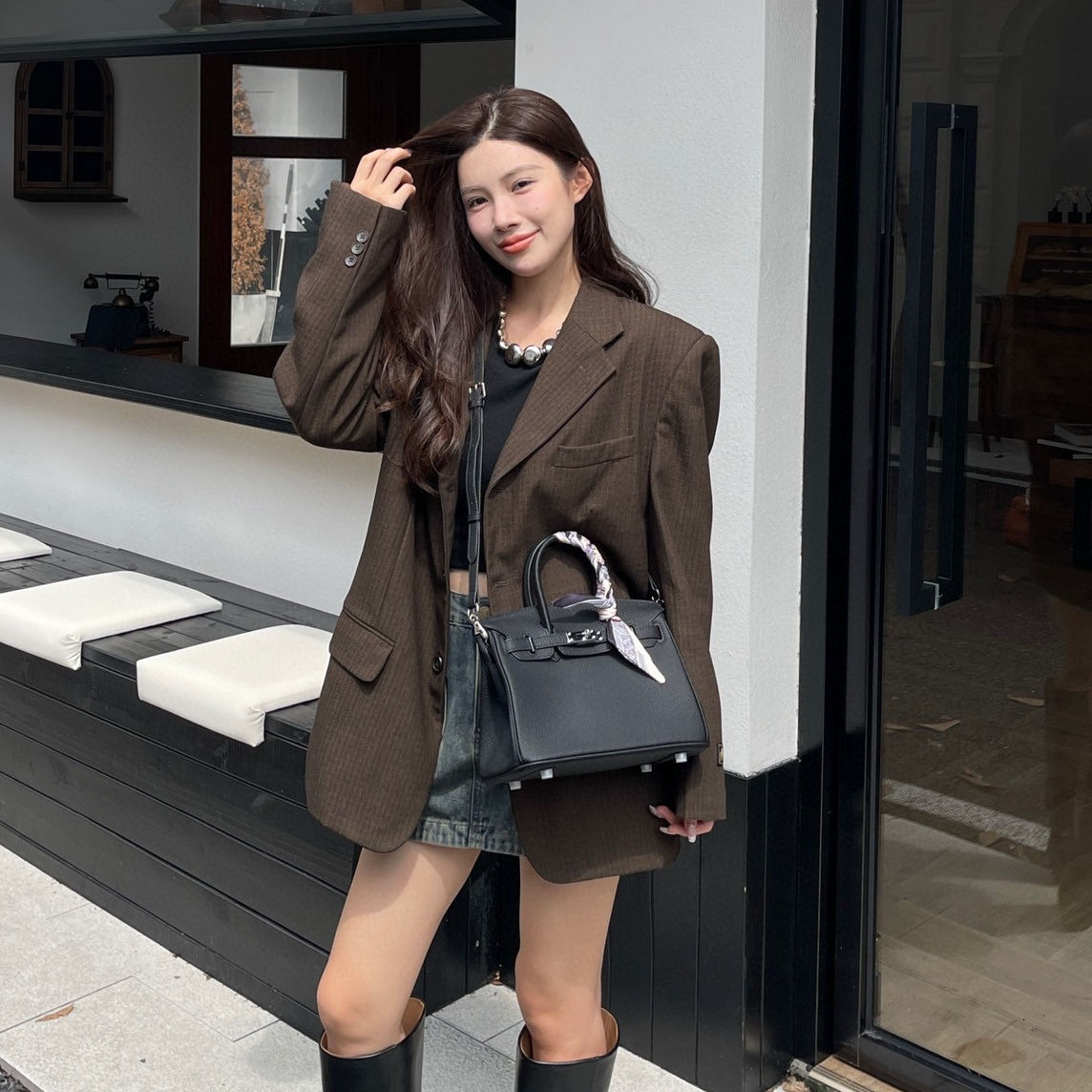 铂金包  凯莉包  荔枝纹 手掌纹