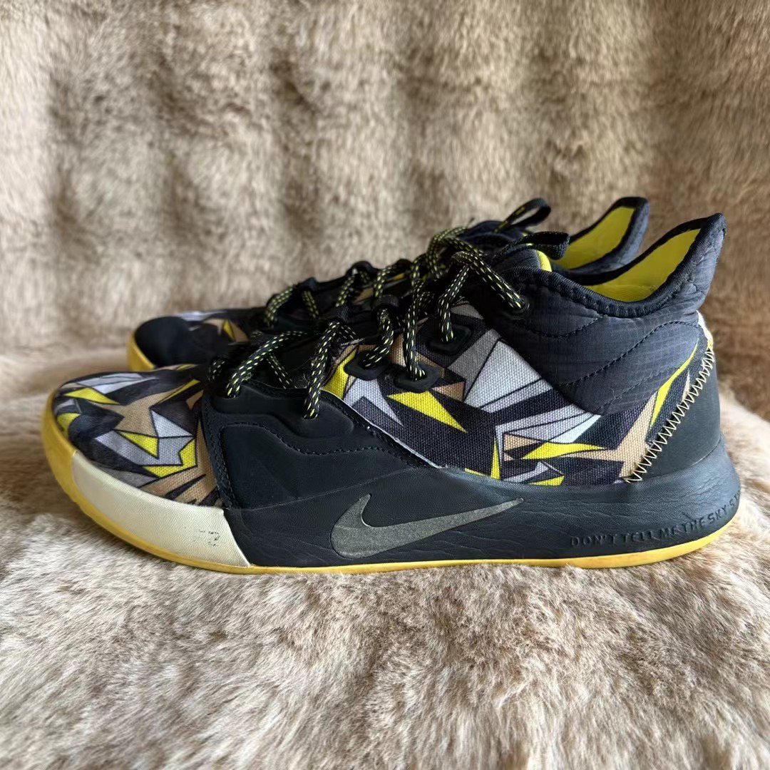 90新 MM6 45码290/微瑕 PG 3 Mamba Mentality 曼巴 篮球鞋 黑黄