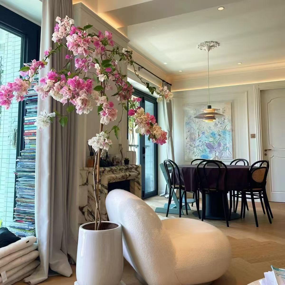 【一物一拍】三角梅垂丝高飘高杆爬藤系列带花原盆原土发货四季开花