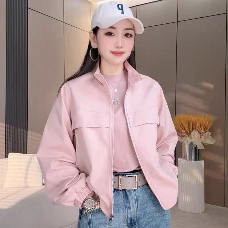 立领冲锋衣外套女2025春秋新款韩版休闲百搭减龄爆款夹克网红上衣