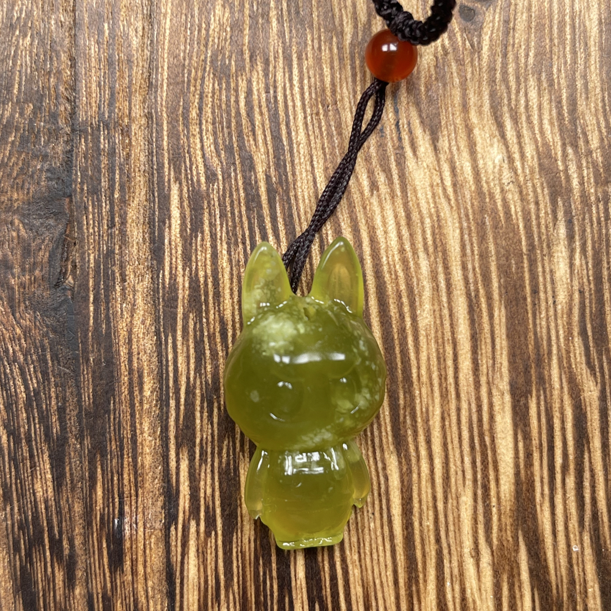 岫玉吊坠挂件拉布布时尚搭配饰品