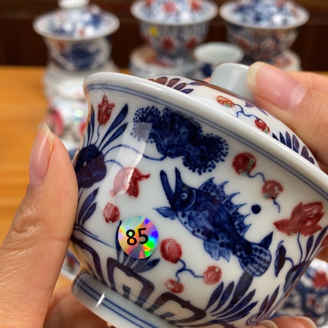 手绘现代茶具非古董