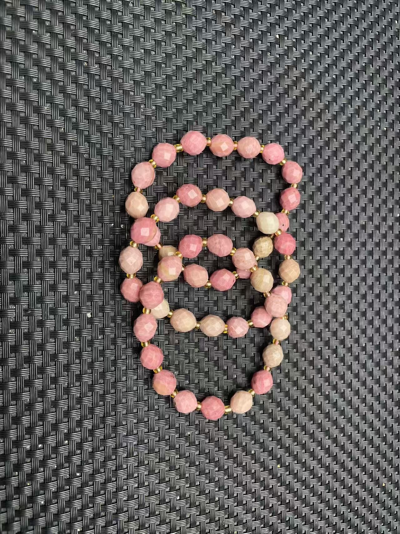 z10樱花粉舒扭扭珠8mDIY手串男女款