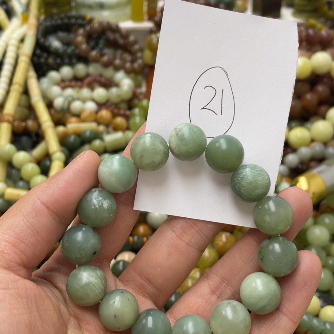 蛇纹石玉手链未镶嵌