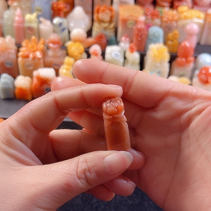 老挝石印石1.3厘米，牡丹