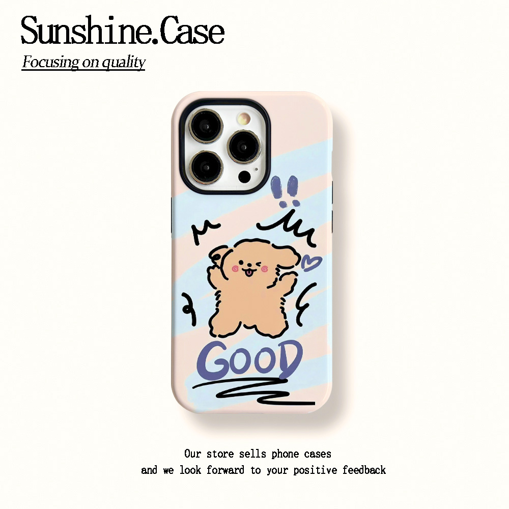 菲林二合一适用苹果华为vivo小米oppo手机壳GOOD小狗16PRO/15