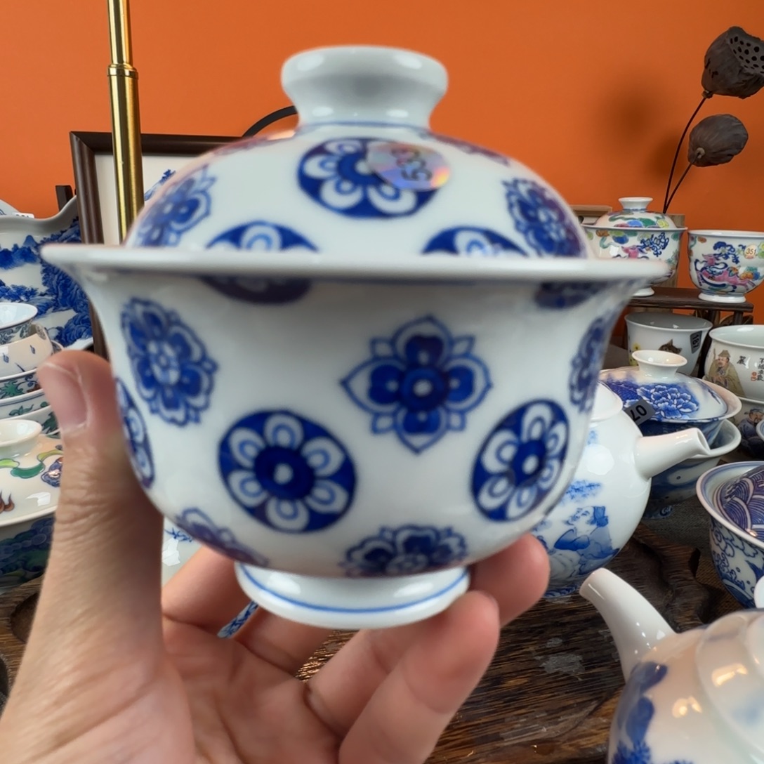瓷片景德镇手绘青花瓷器533