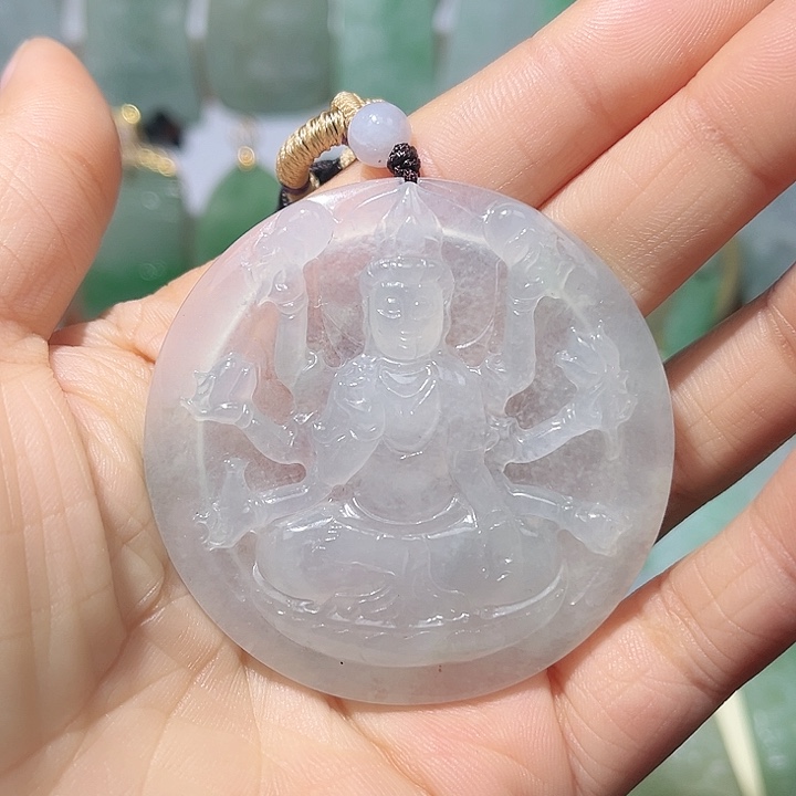 颈饰未镶嵌翡翠天然翡翠