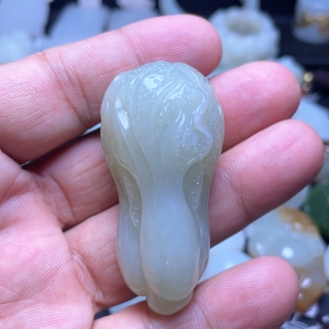 和田玉未镶嵌吊坠(不含链)放**我