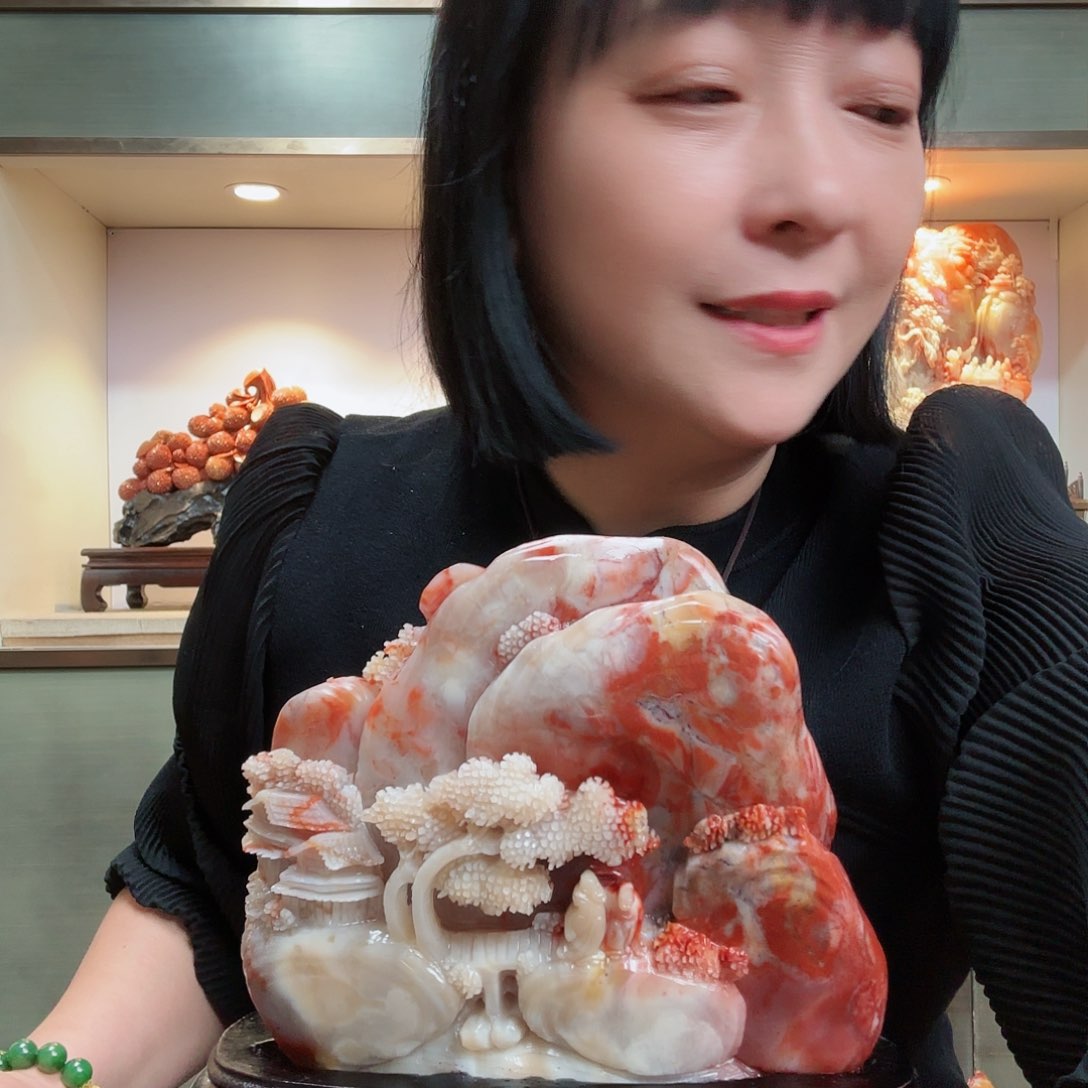 寿山石花****6寿山石摆件