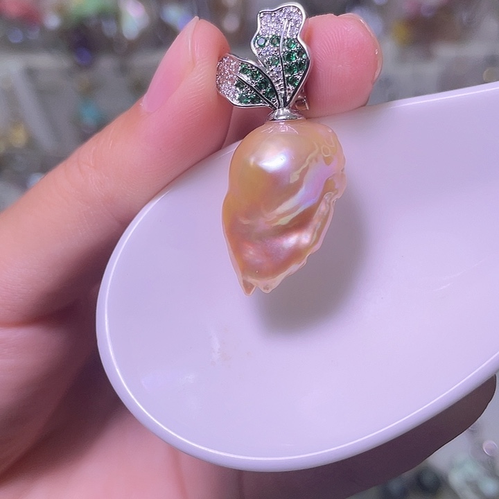 颈饰合金淡水珍珠52