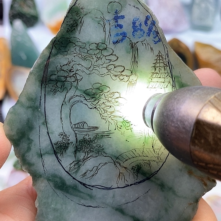 未镶嵌定制翡翠天然翡翠包工