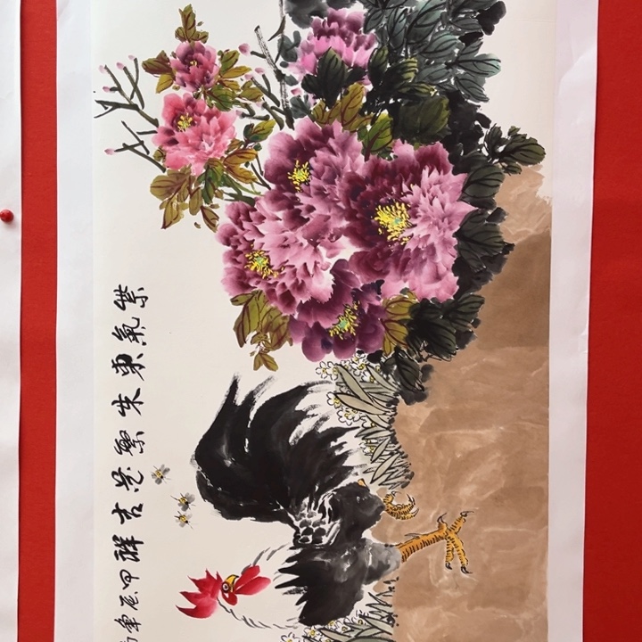 国画花鸟的翅膀是一个巨大的圆圈和一个140.70