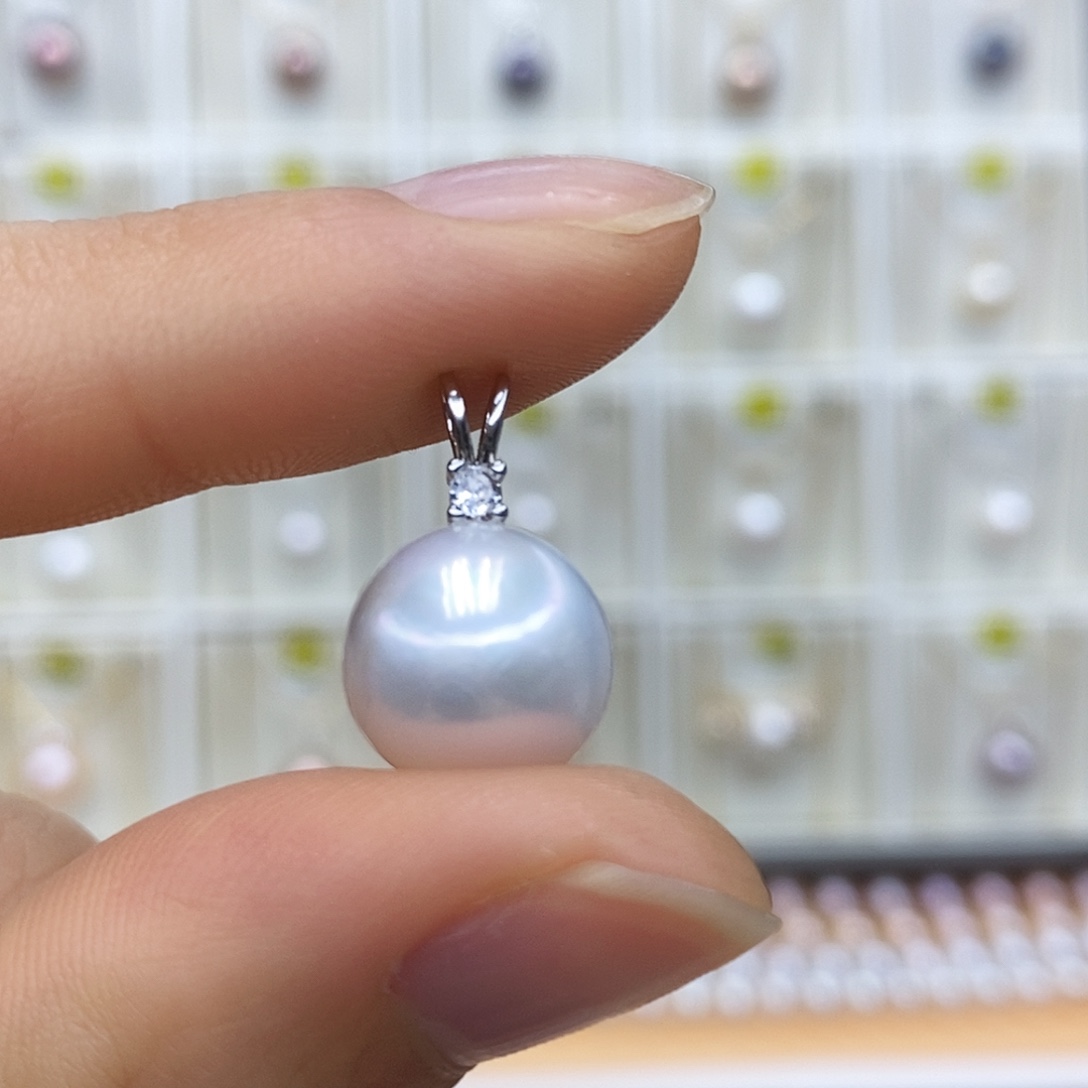 未镶嵌淡水珍珠吊坠(赠链)