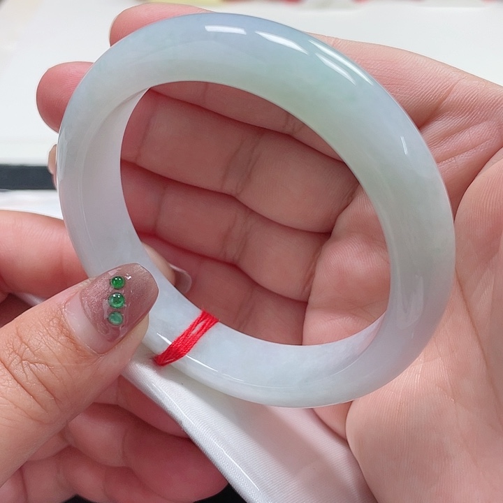 翡翠手镯未镶嵌缅甸翡翠手镯56圈