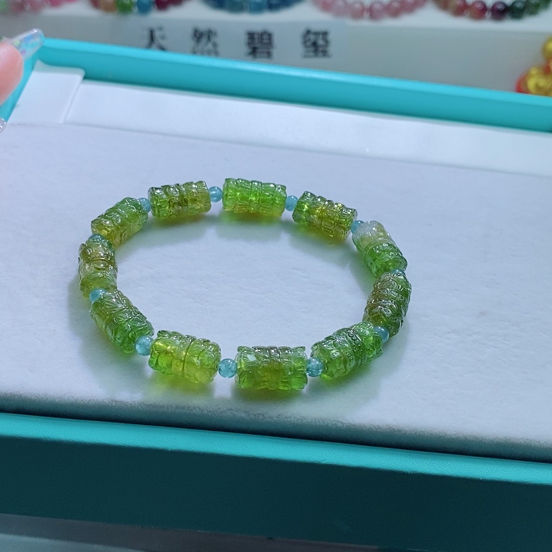 碧玺手链未镶嵌8mm左右