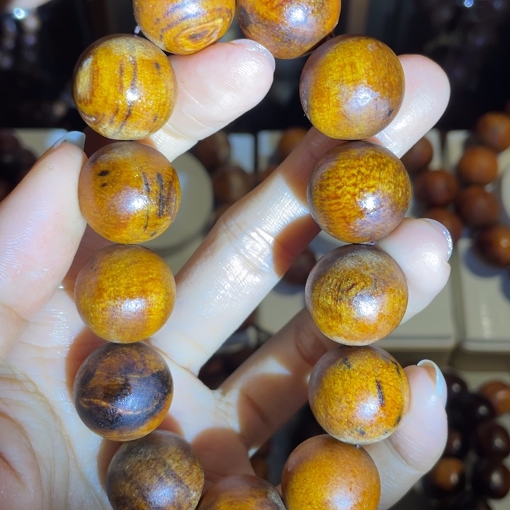 贡木把件手串制作