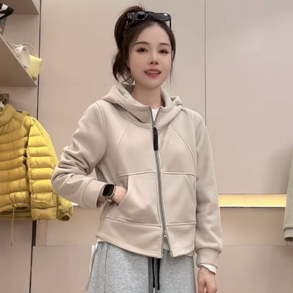 1577秋冬新款百搭时尚显瘦连帽卫衣