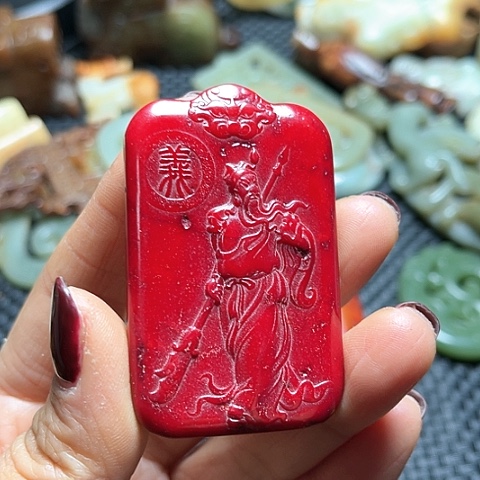 白玉菩提吊坠摆件