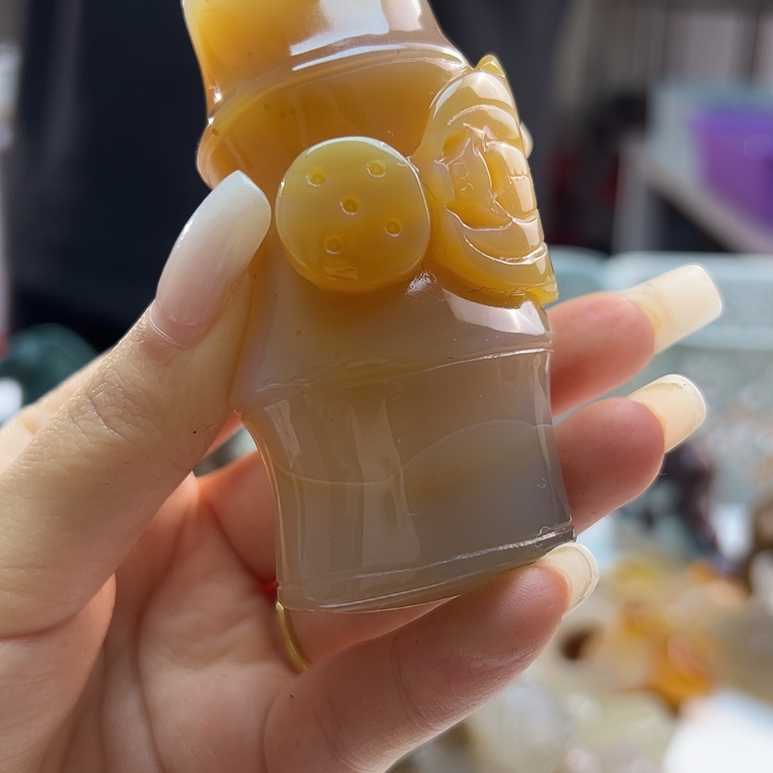 玛瑙/玉髓未镶嵌吊坠(不含链)