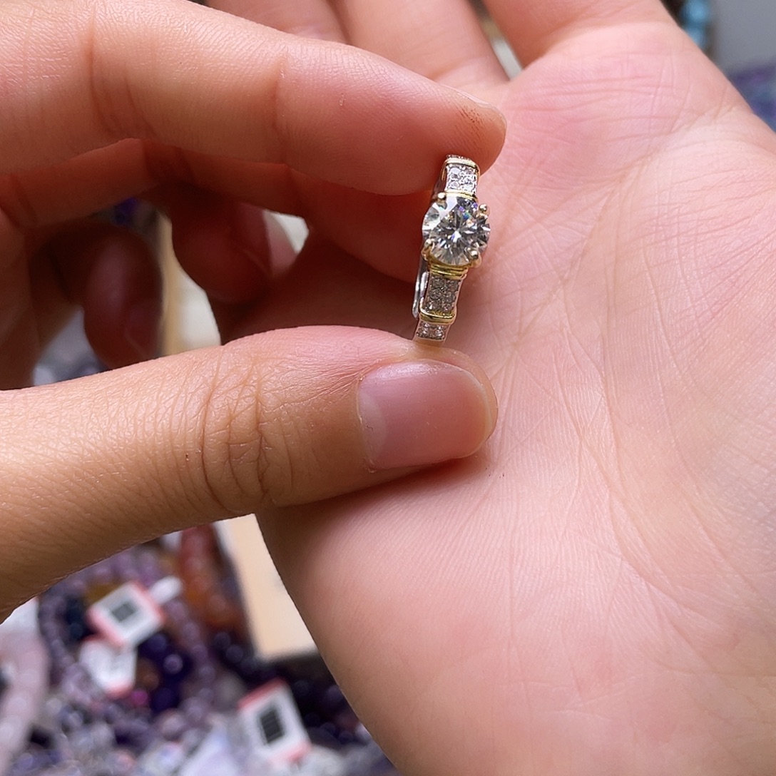 银S925镶嵌水晶珠宝半成品006