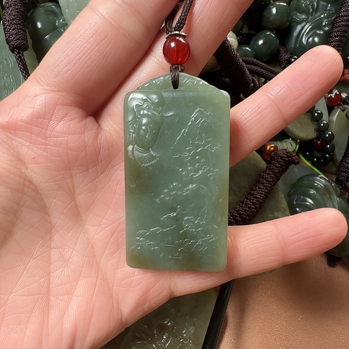 和田玉未镶嵌颈饰