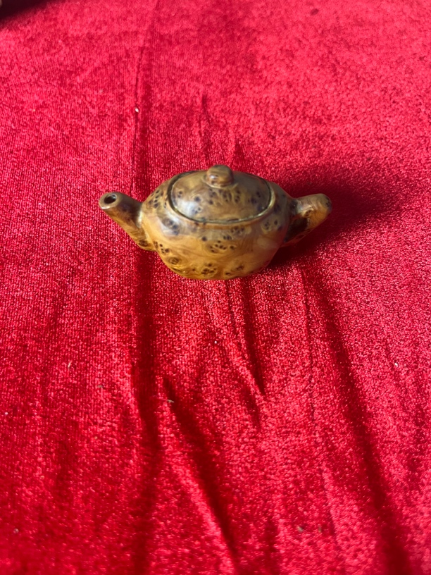 木作太行崖柏陈化红油瘤疤料纯手工雕刻旧藏把把壶