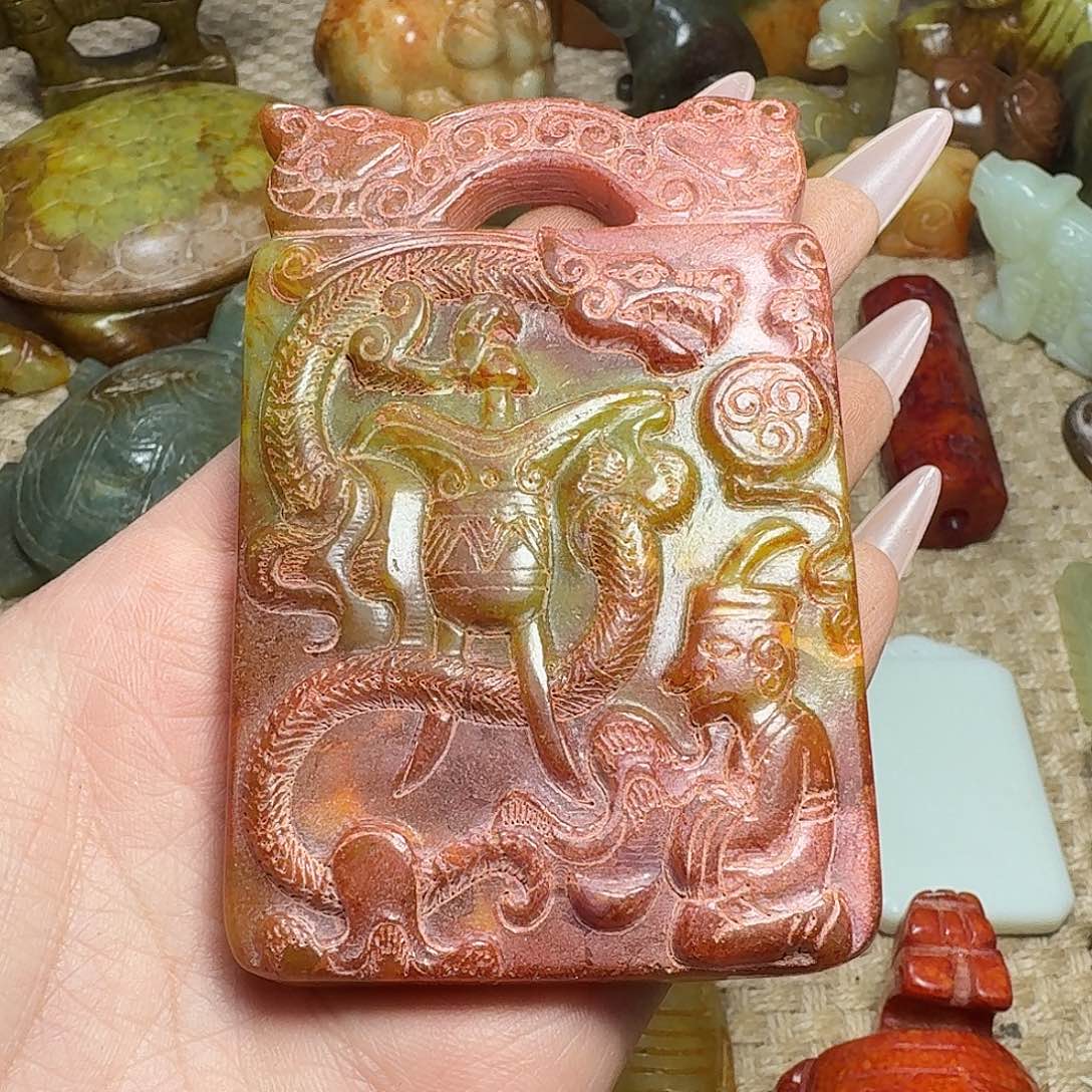 白玉菩提吊坠挂件