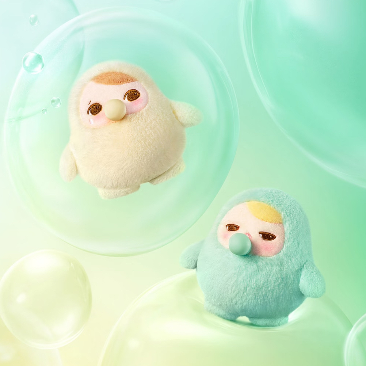 【拆盒】PUCKY 毕奇豆子冒泡系列毛绒手办摆件盲盒