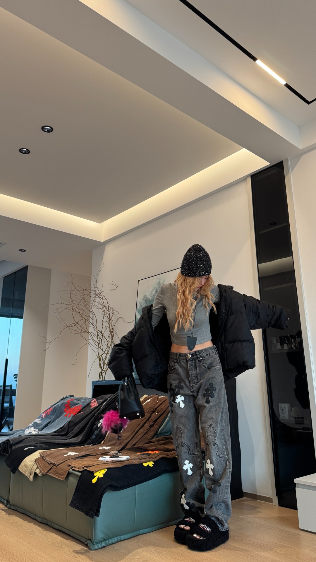 【CH】城市限定设计师联名男女同款高奢情侣时尚牛仔裤帅气百搭回头