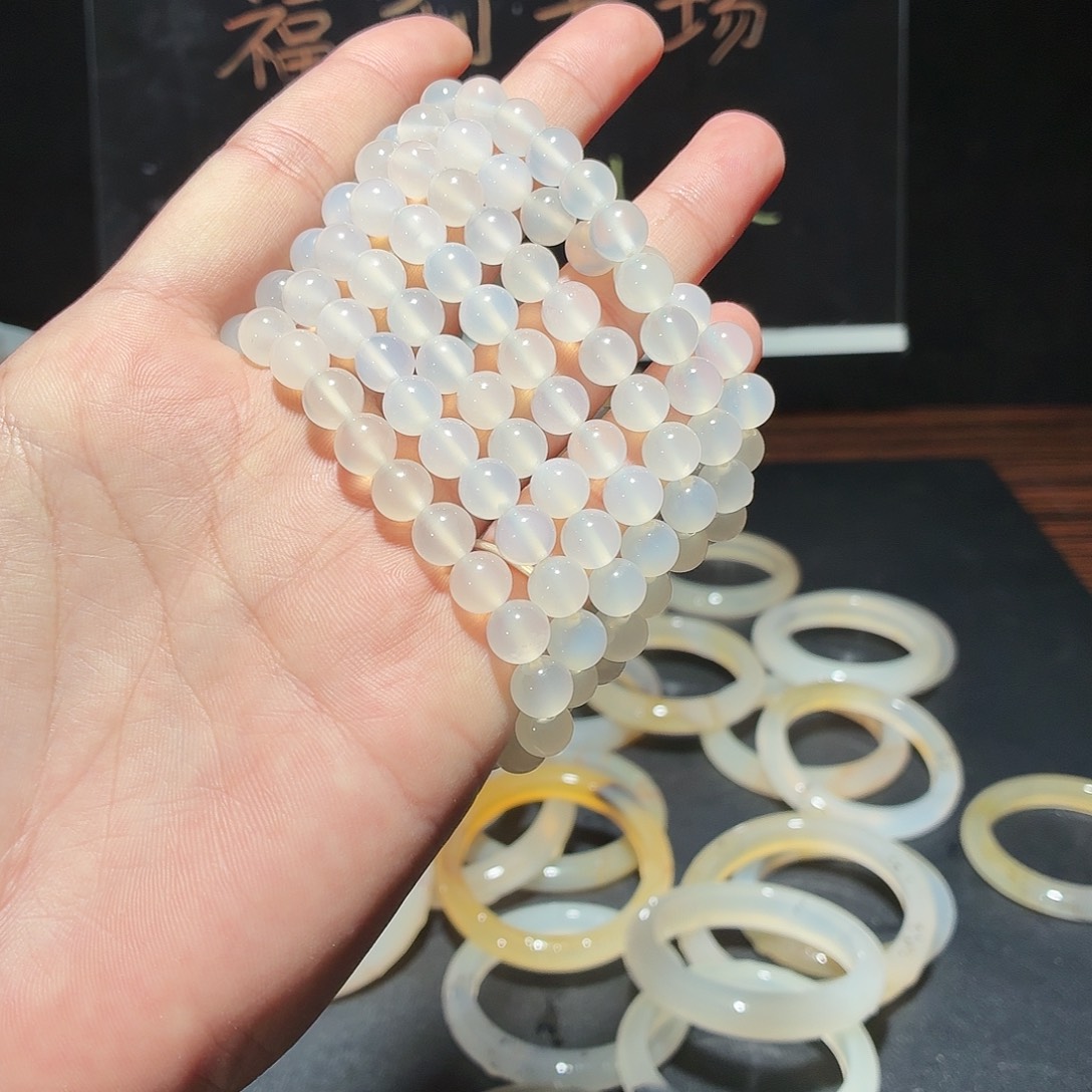 玛瑙/玉髓未镶嵌手链