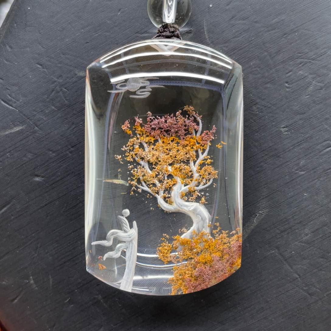 吊坠未镶嵌水晶菩提树悟道