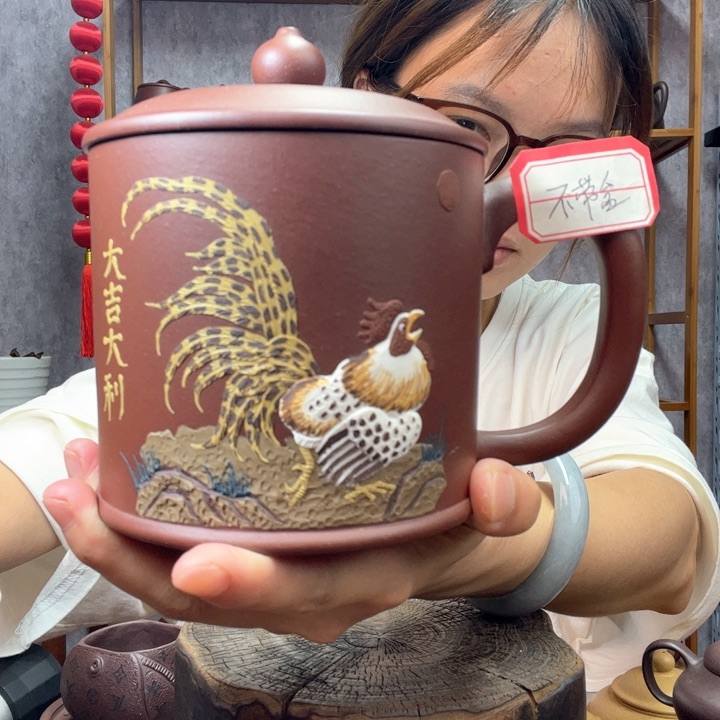茶杯紫砂原矿紫砂杯