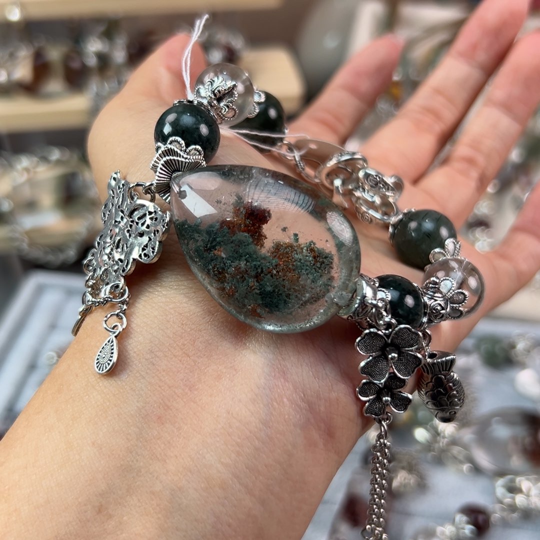 水晶手链合金谁***你手串