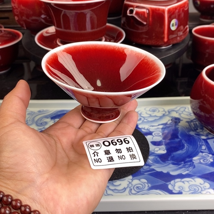 高温颜色釉微瑕疵杯 O696 过年清仓炸福利