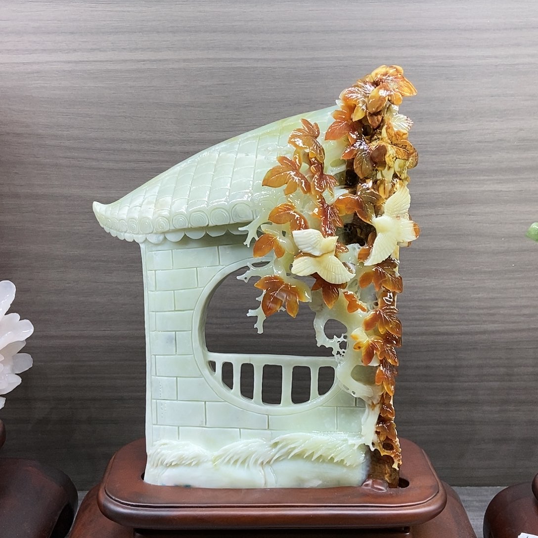 【闪购商品】蛇纹石玉（覆膜）未镶嵌珠宝奇石