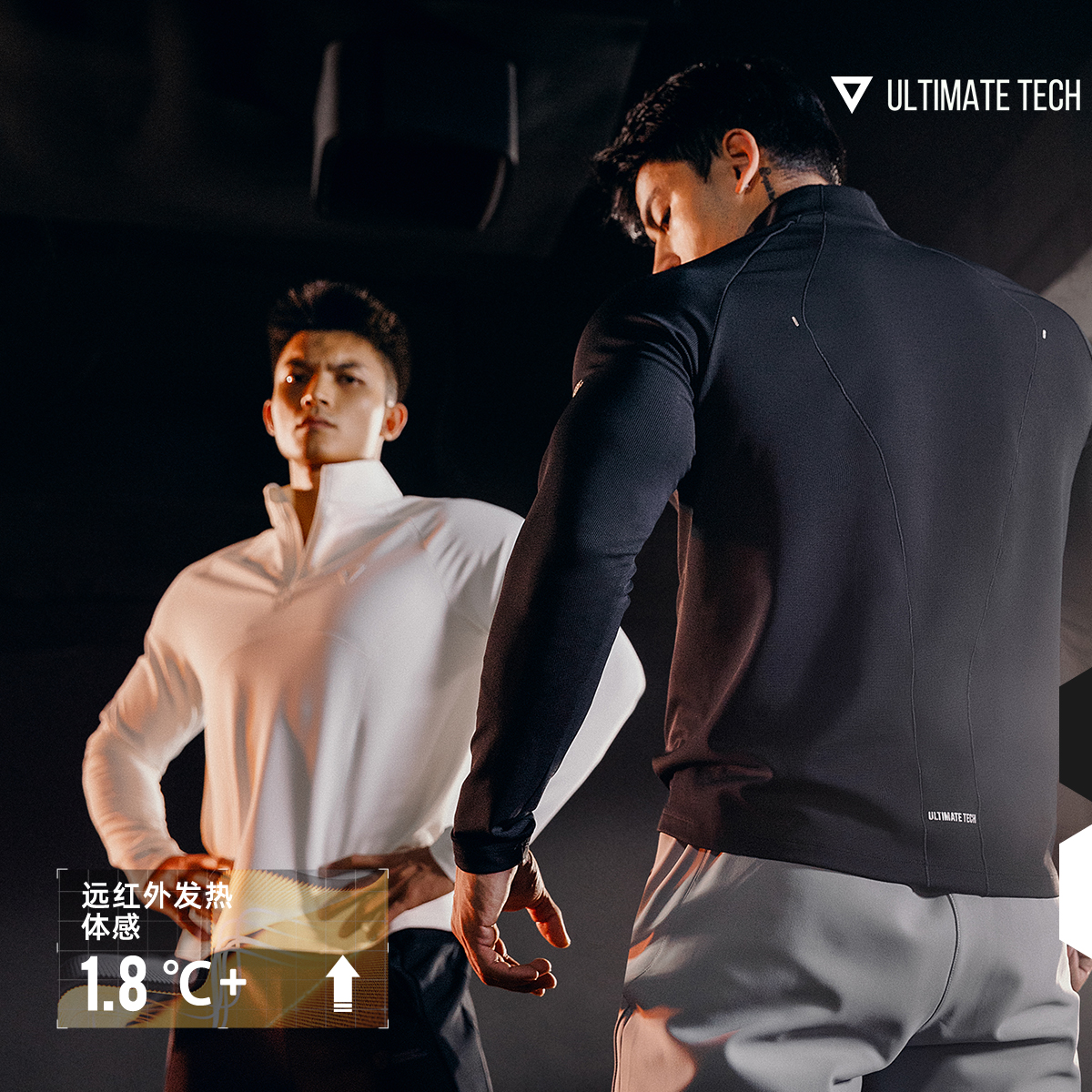 MonsterGuardians【新粉必入】极点科技系列远红外半拉链华夫格长袖