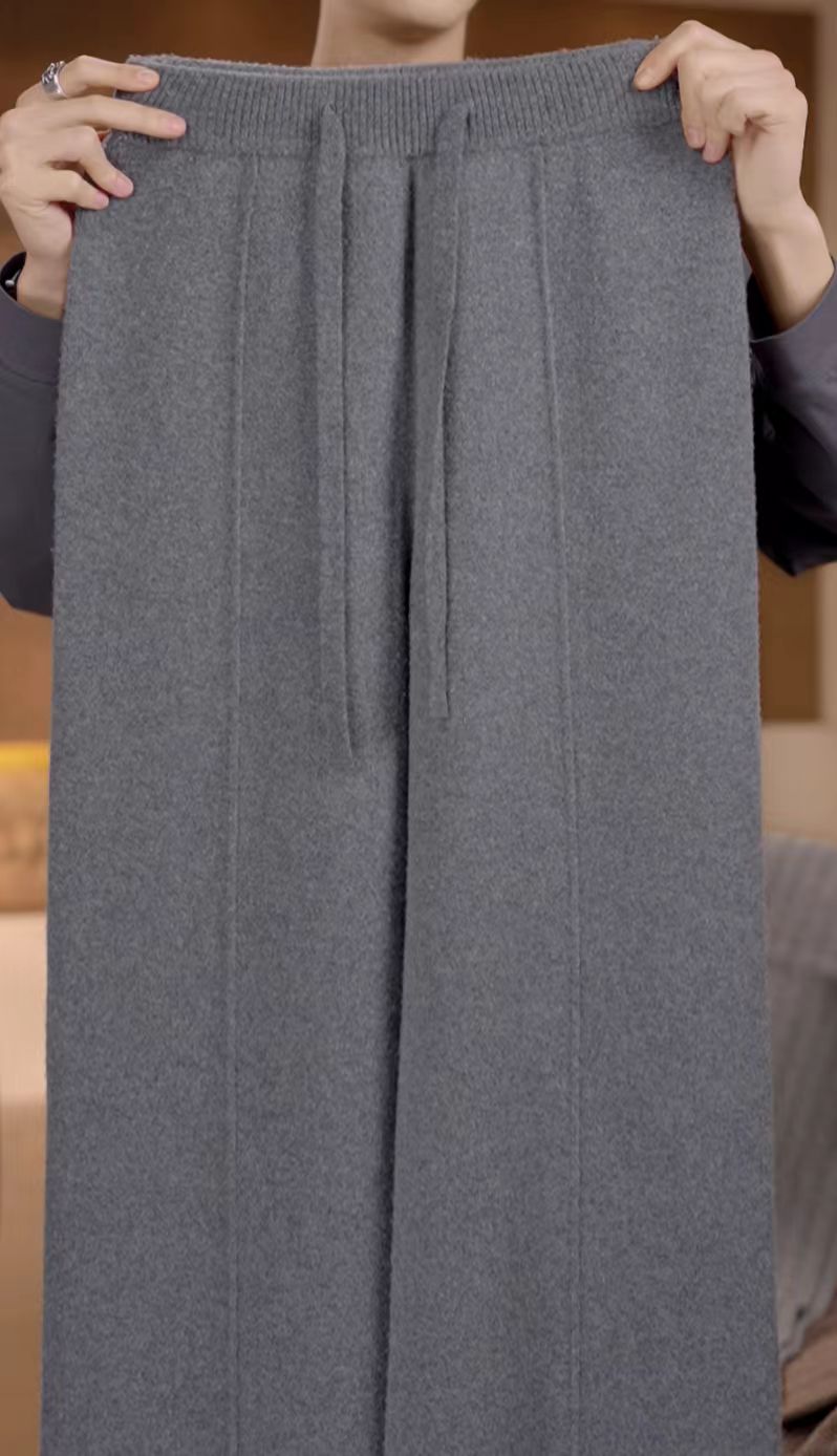 【Q专属】杭州专柜 高腰女裤 冬季款 加绒直筒长裤C-0001-圈圈