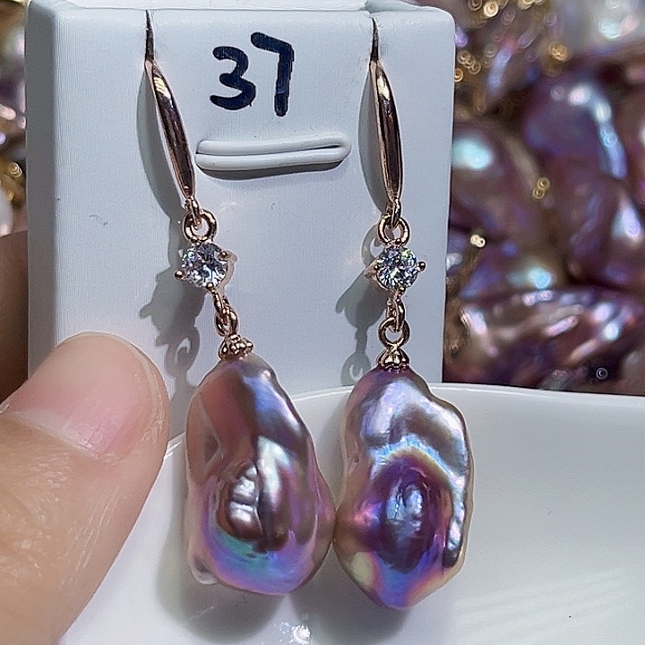 未镶嵌耳饰淡水珍珠