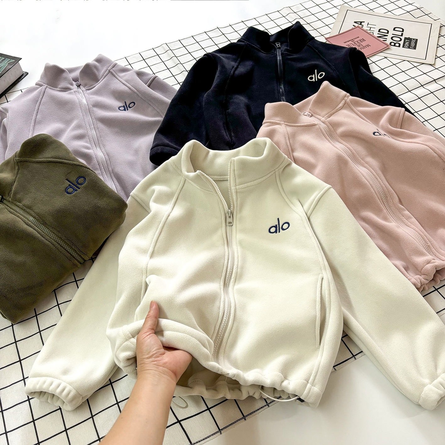 双面摇粒绒秋冬外套校服儿童新款男女加绒加厚棉衣棉服亲子装W18